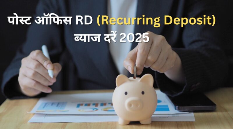 पोस्ट ऑफिस RD (Recurring Deposit) ब्याज दरें 2025